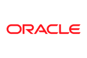 Image of oracle logo in all caps and bright red colour
