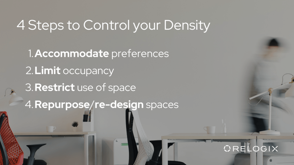 List of 4 steps to control your density image, Relogix