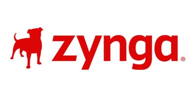 Image of Zynga logo and icon in gradient of red colour